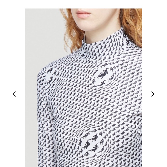 MARINE SERRE Large 
Printed stretch-jersey top - Picture 4 of 5